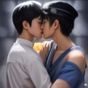 资深内容编辑陈墨白的工作照，正在认真核查gay片网站导航条目，神情专注，桌前有多台显示器